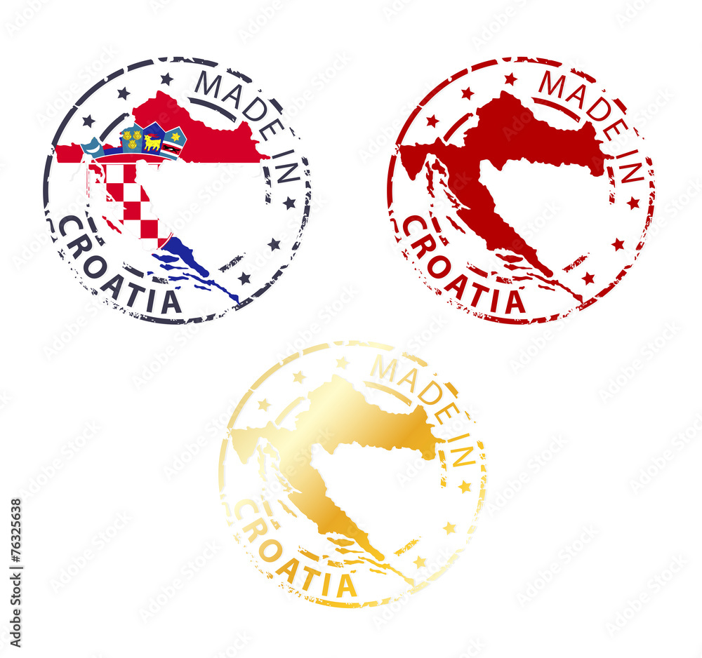made in Croatia stamp