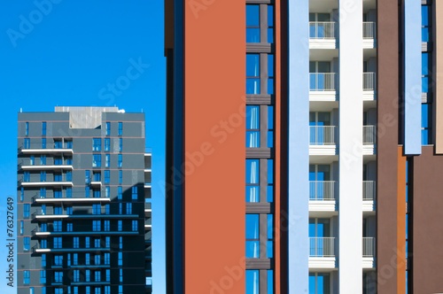 rhythm and color are the new architectural motifs in milan . Mod photo