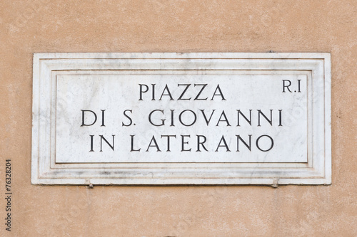 Roman signboard