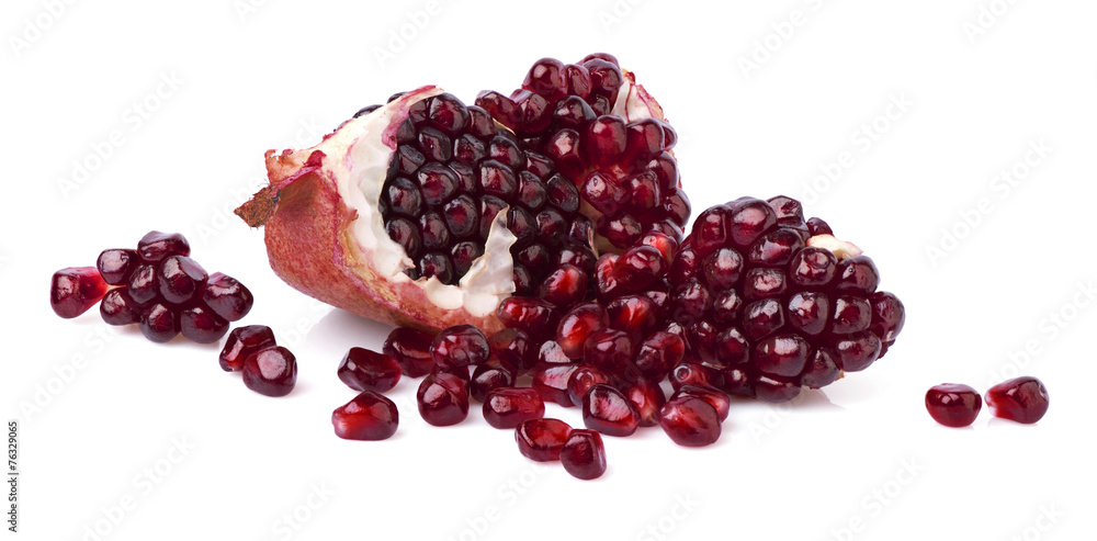 Pomegranate in closeup Pomegranate in closeup