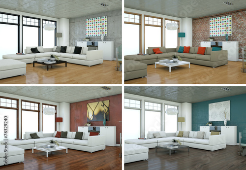 modernes Loft Interieur Design