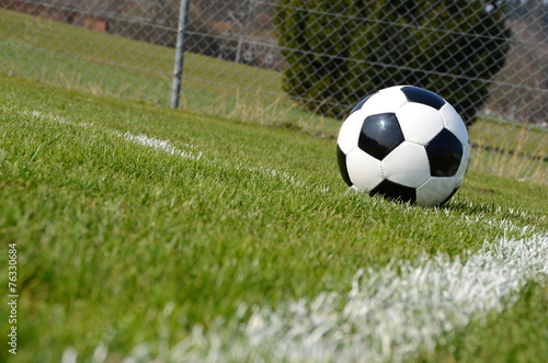 Soccer ball on the field © pincasso