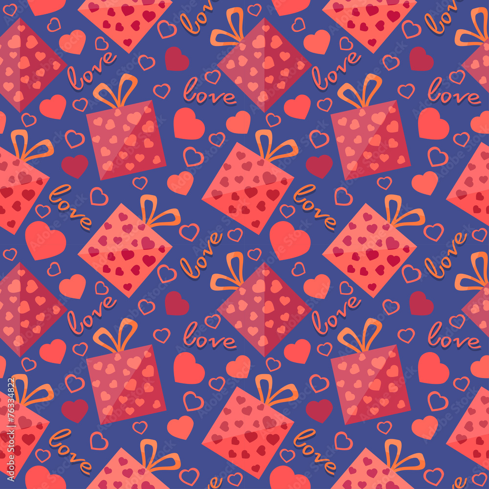 Blue Background Heart