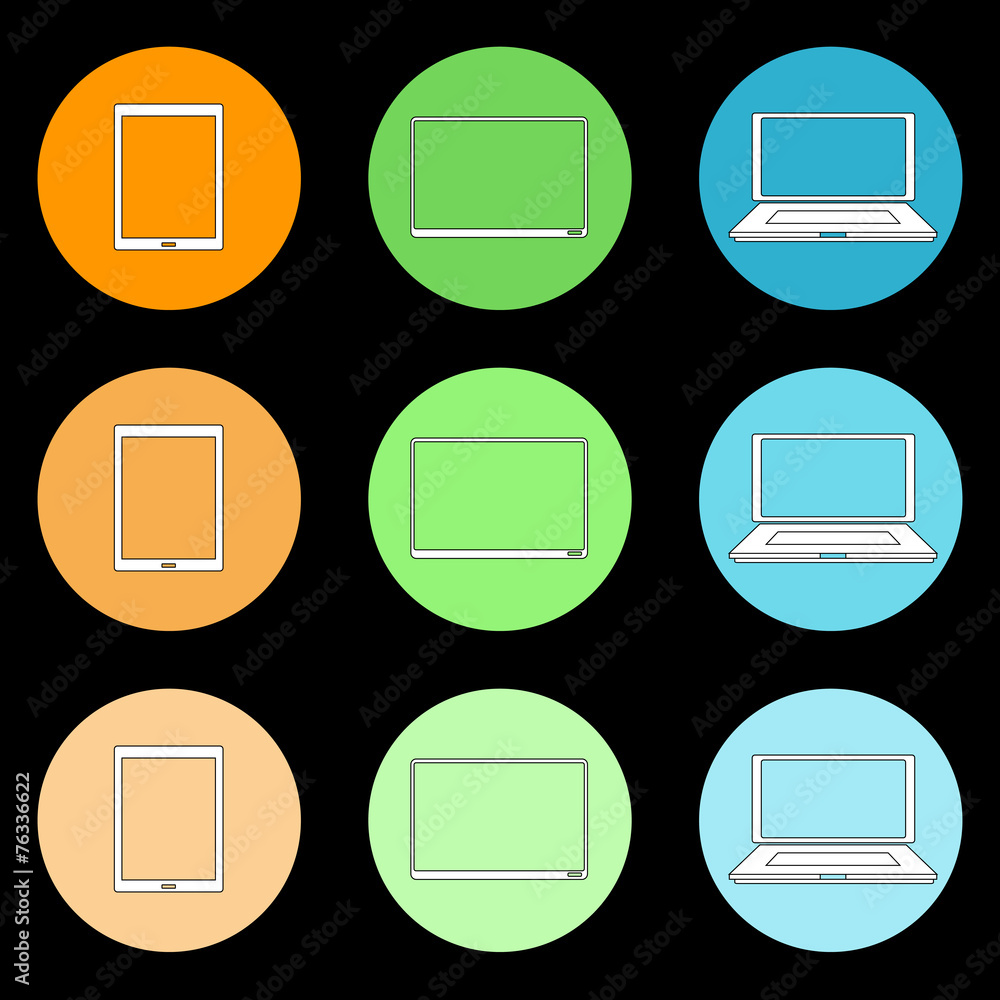 Icons of home appliances. Vector. Icons of home appliances. Vector.