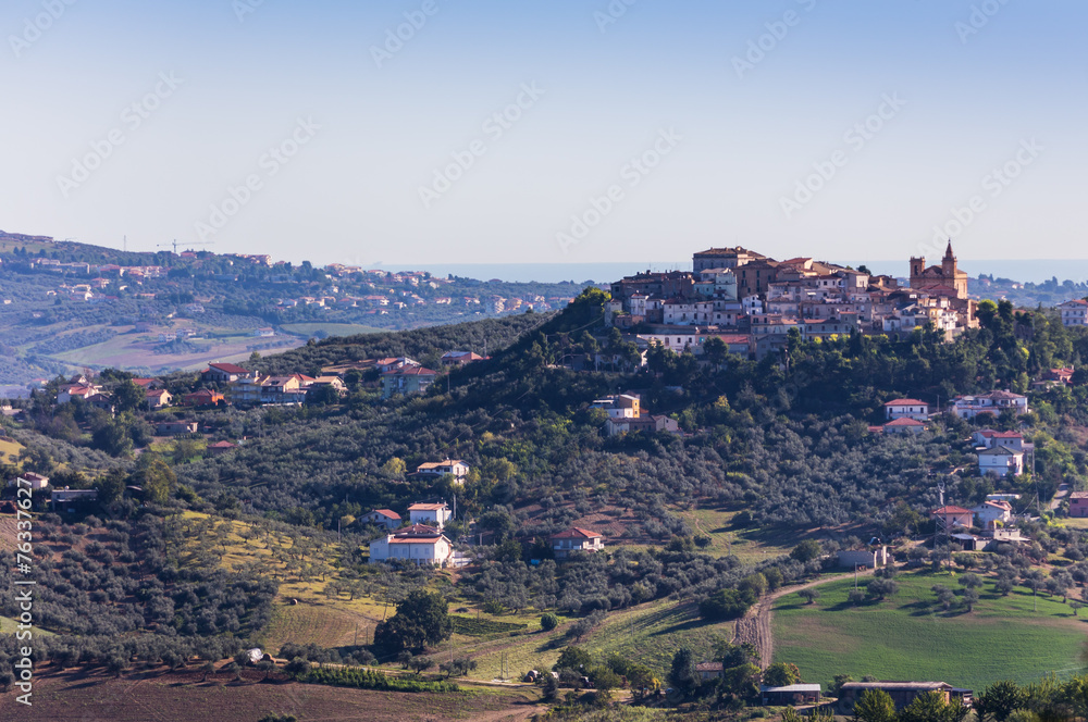 Obraz premium view of ancient towns in Abruzzo, Italy