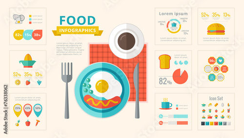Food Infographic Elements.