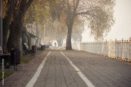 Bild auf Leinwand Autumn inn the city. Krasnodar, Russia