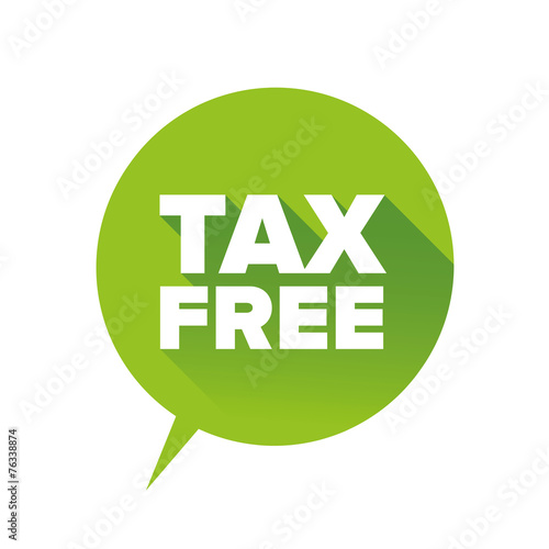 Tax free vector sign