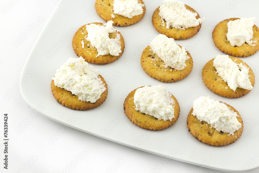 Crackers and Cream Cheese