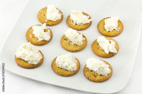 Crackers and Cream Cheese