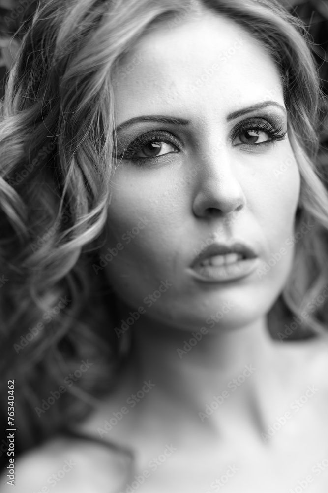 sexy young model with perfect skin and glamour makeup. sexy young model with perfect skin and glamour makeup.