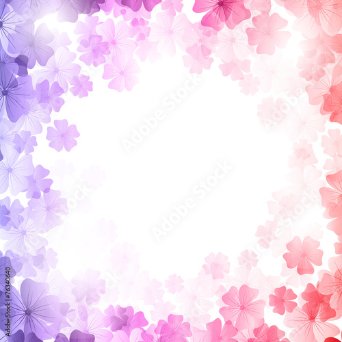 Vector background with flowers.