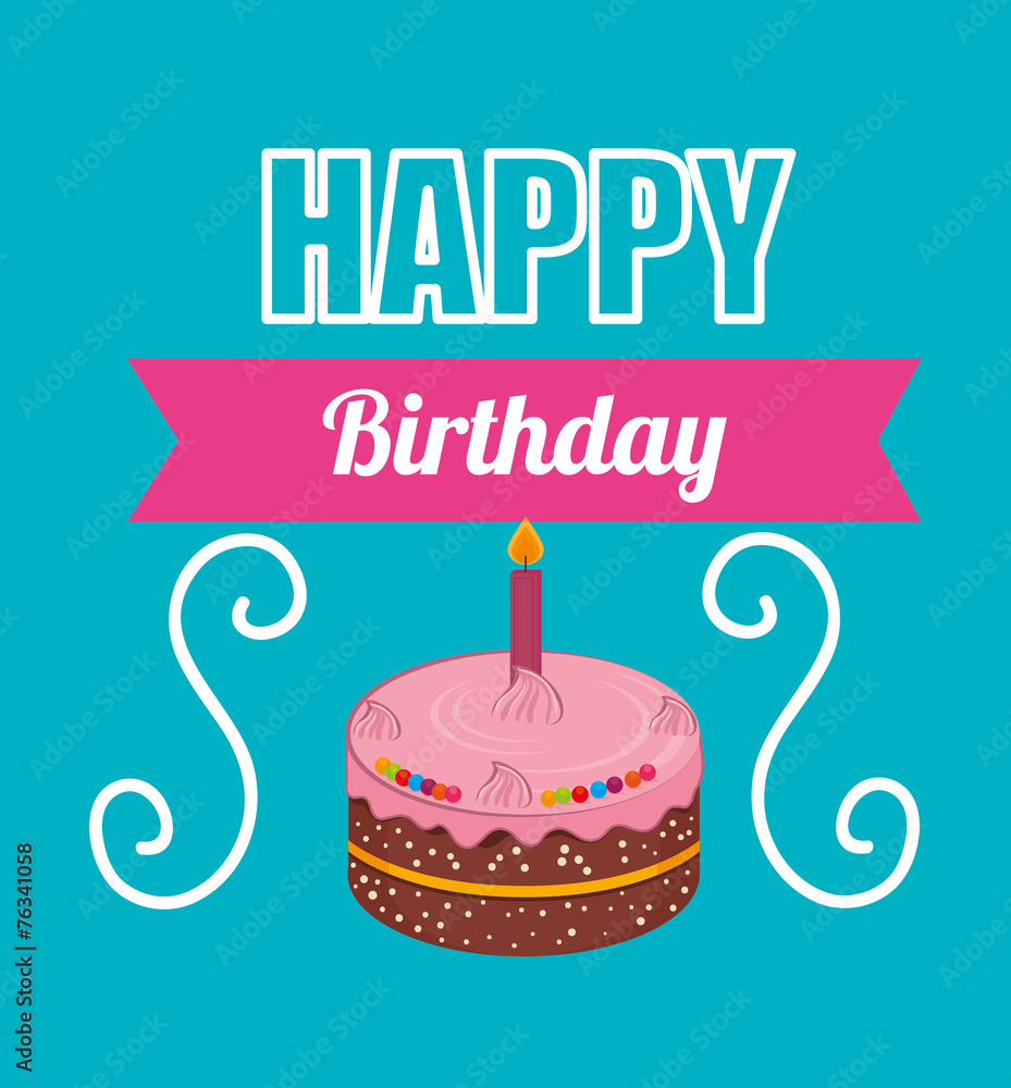 Birthday design, vector illustration. Birthday design, vector illustration.