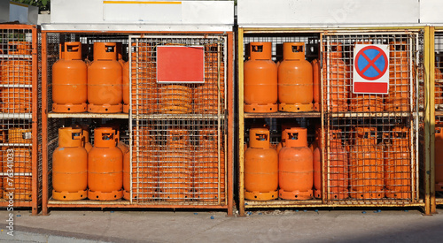 Obraz na płótnie Gas cylinders LPG