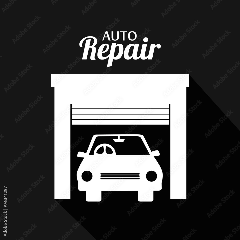 Garage design, vector illustration. Garage design, vector illustration.