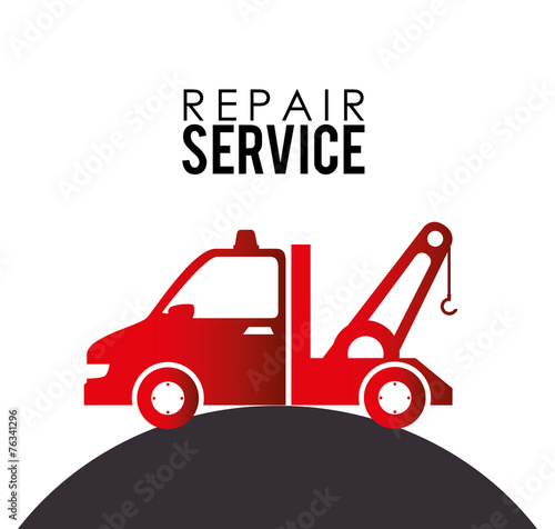 Garage design, vector illustration.