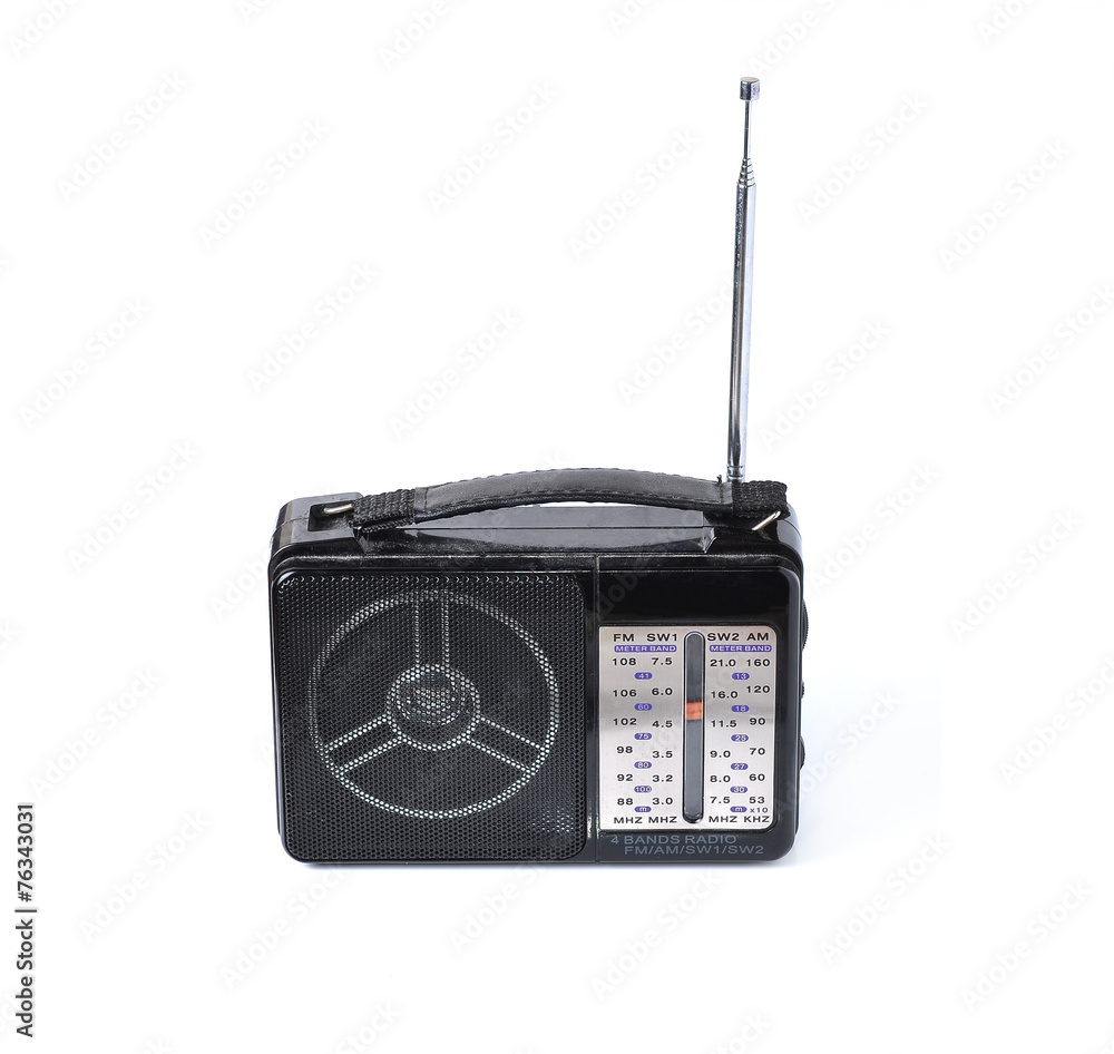 radio transmitter isolated on white background with radio transmitter isolated on white background with