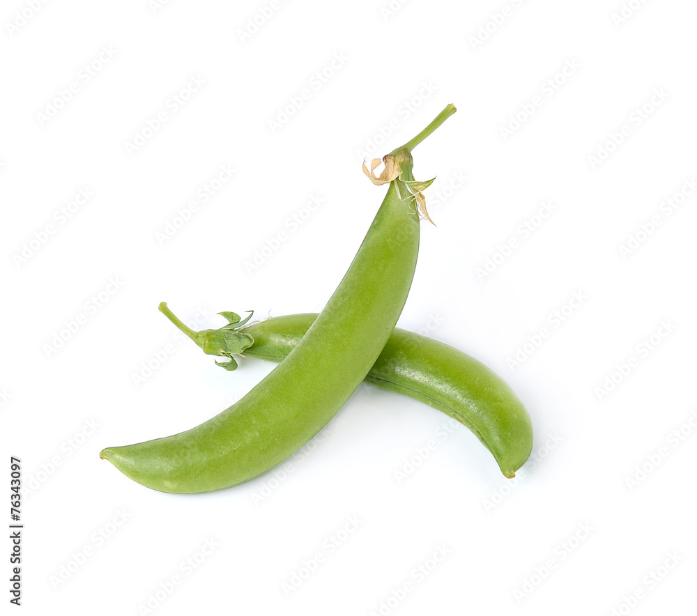 fresh green peas isolated on a white background. fresh green peas isolated on a white background.