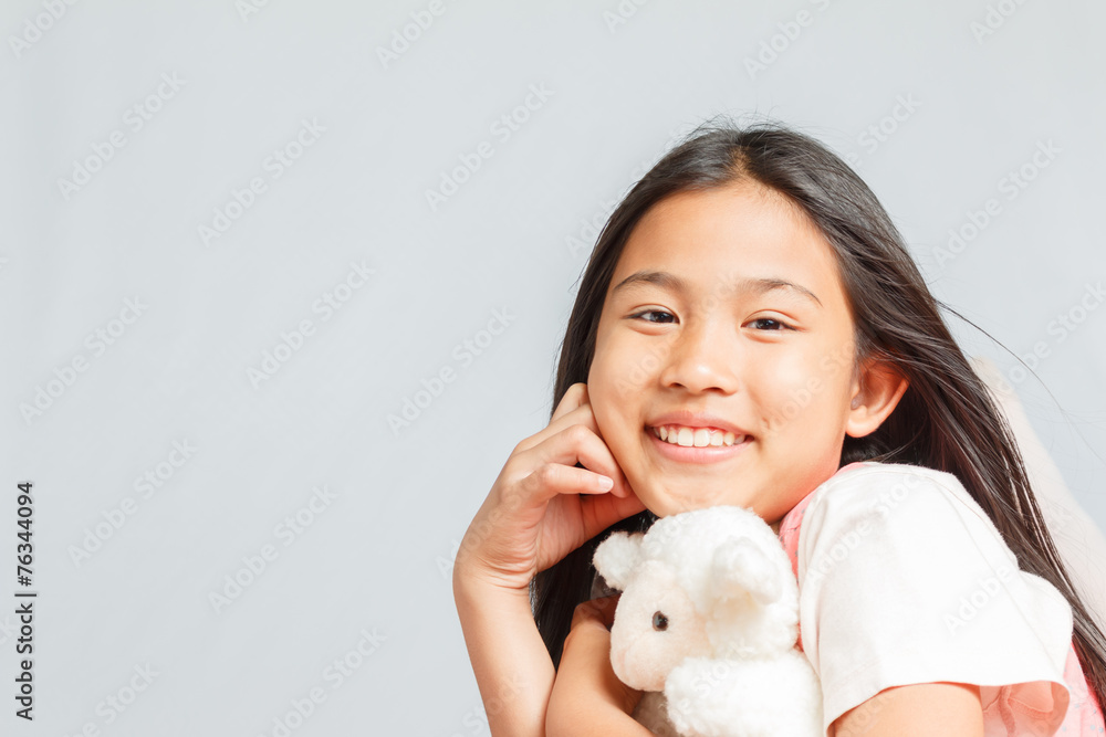 Pretty little girl isolated. Pretty little girl isolated.