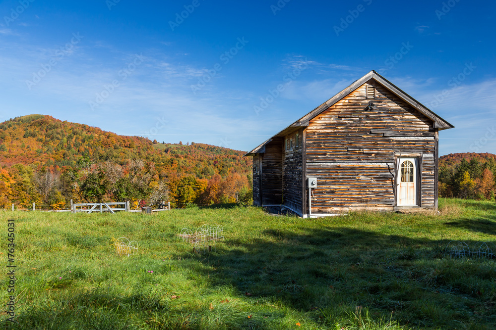 Autumn foliage in Vermont countryside Autumn foliage in Vermont countryside