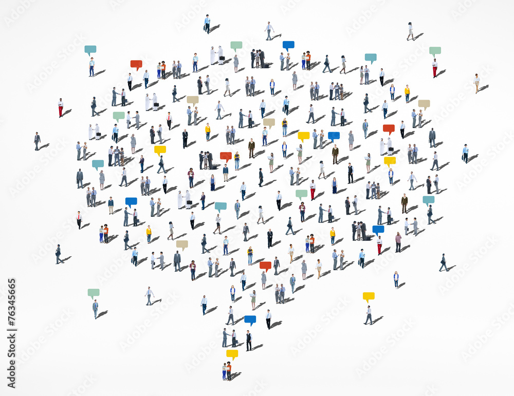 People Diversity Crowd Community Communication Speech Bubble Con People Diversity Crowd Community Communication Speech Bubble Con