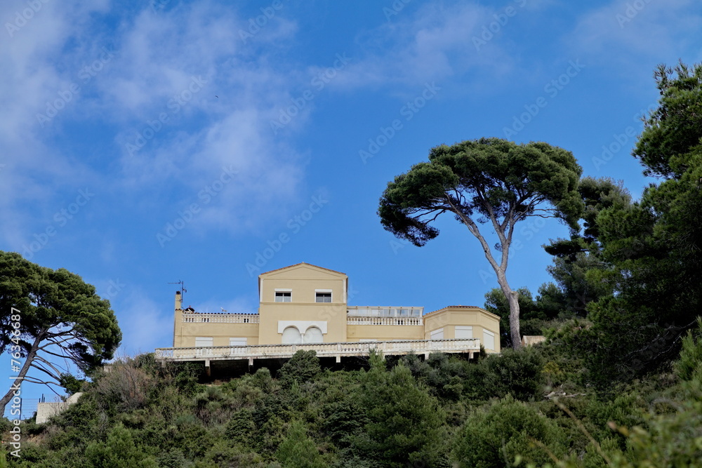 Villa et arbres Villa et arbres