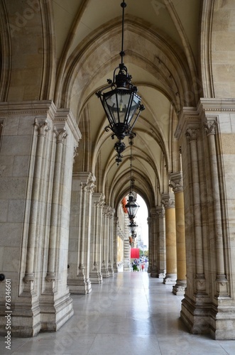 Passage avec arcades, Rathaus de Vienne 
