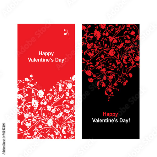 Valentine card with heart shape for your design