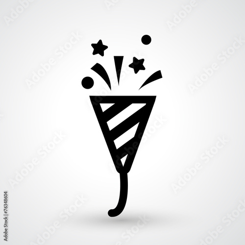 popper party icon vector