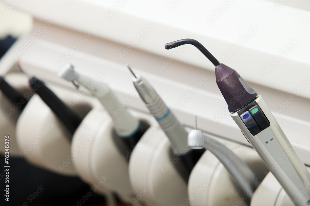 Closeup of a modern dentist tools, burnishers Closeup of a modern dentist tools, burnishers
