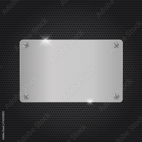Background Metal texture plate with screws