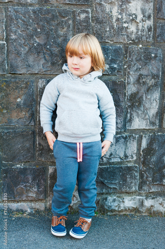 Outdoor portrait of a cute little boy Outdoor portrait of a cute little boy