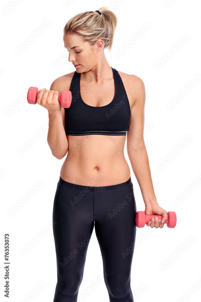 Workout women isolated Workout women isolated
