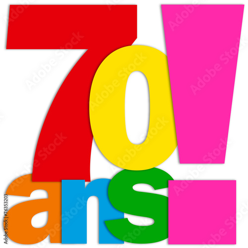 Icône 70 ANS (fête félicitations joyeux anniversaire)