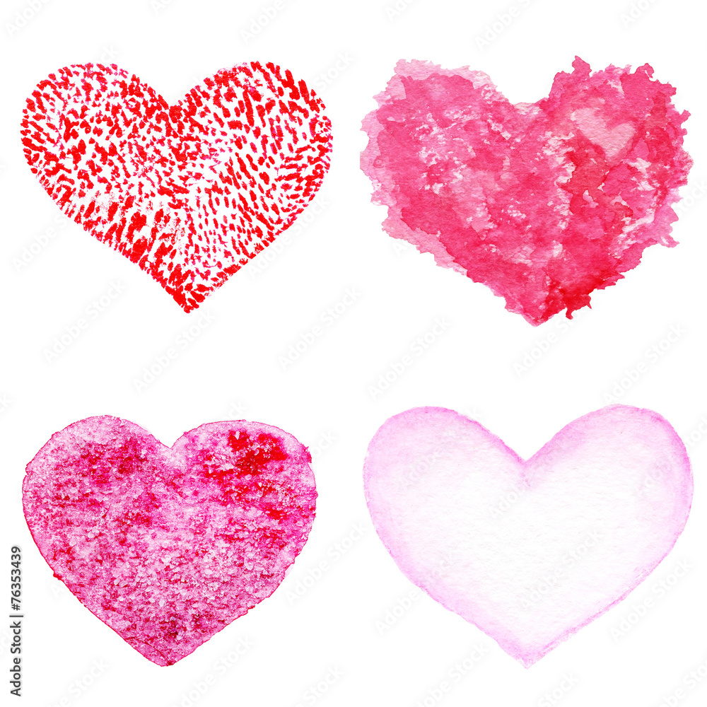 Hand drawn Valentine's day hearts set. Design elements - Collect Hand drawn Valentine's day hearts set. Design elements - Collect