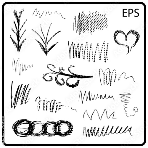 vector brush strokes