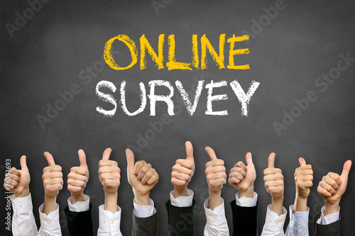 Bilde på lerret Online Survey