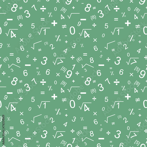 Maths seamless pattern