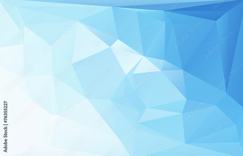 Obraz premium Blue polygonal mosaic background