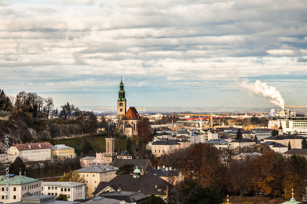 View of Salzburg from Kapuziner's Hill