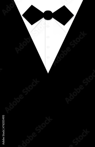 tie bow vector - flyer suit