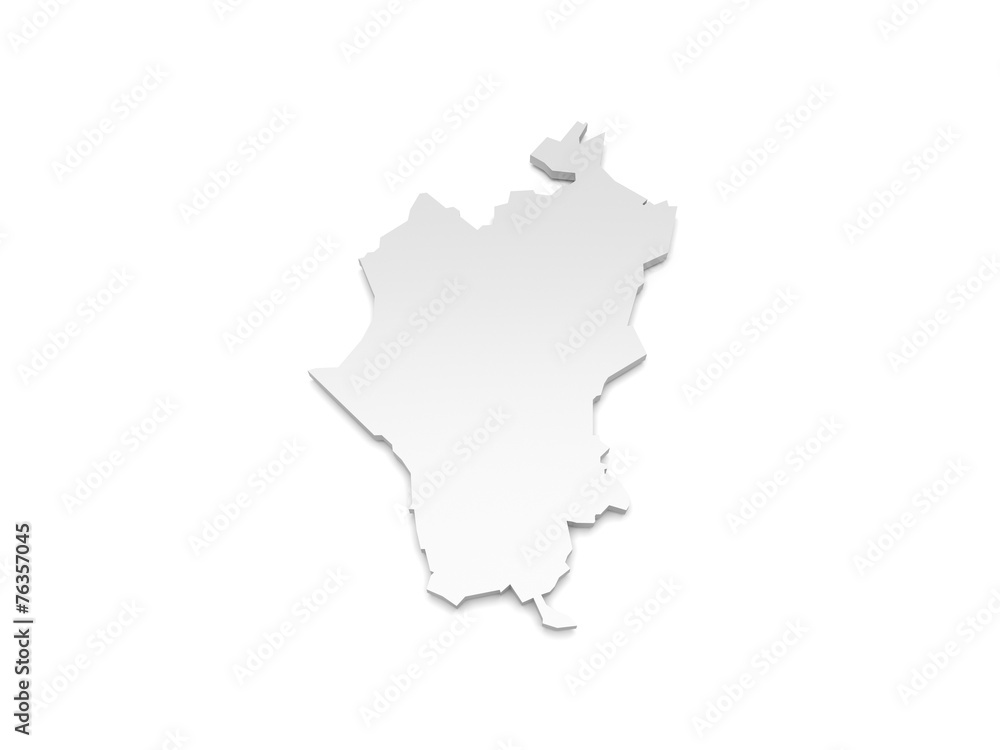 Fototapeta premium 3D Karte Berlin-Pankow