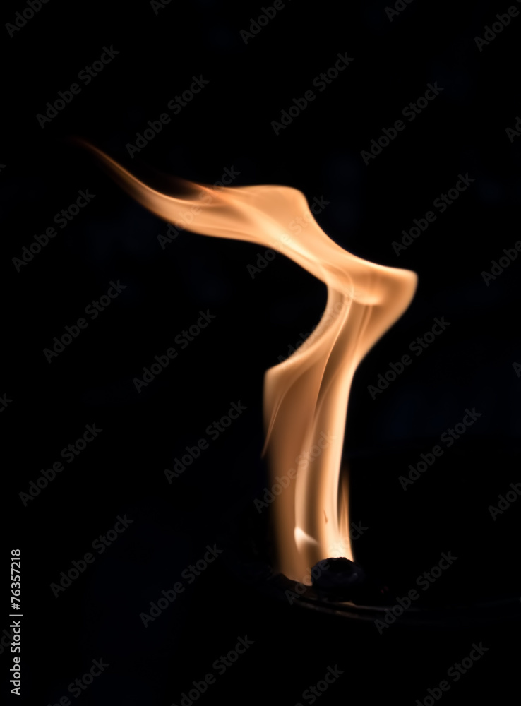 Fire flames abstract on black background Fire flames abstract on black background