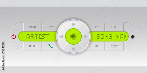 Car audio dashboard