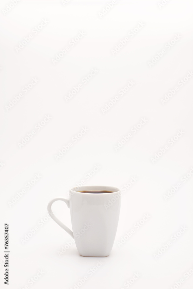 Brown coffee beans isolated on white background Brown coffee beans isolated on white background