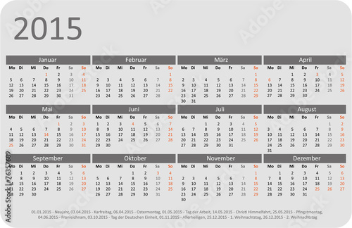 Kalender 2015 Jahresplaner Jahreskalender Taschenkalender