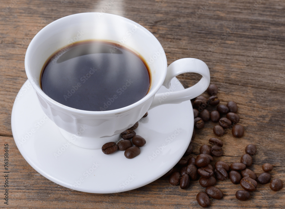 Fototapeta premium white cup of coffee