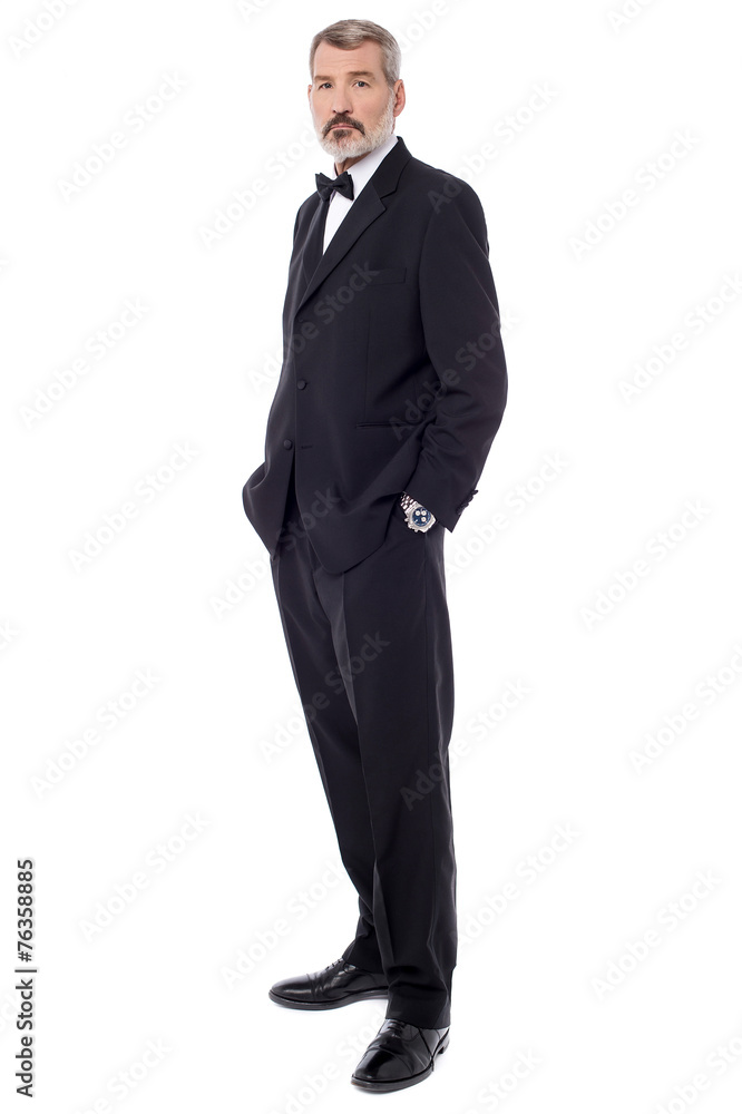 Confident businessman posing casually Confident businessman posing casually