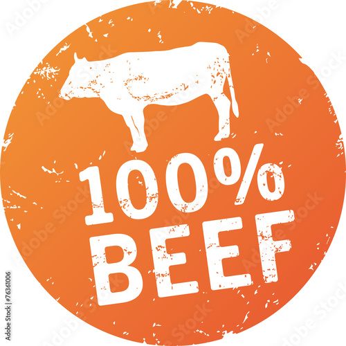 Button Stempel 100% Beef