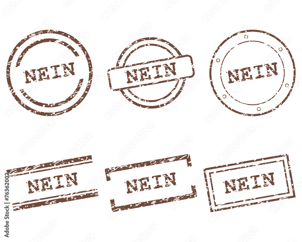 Fototapeta premium Nein Stempel